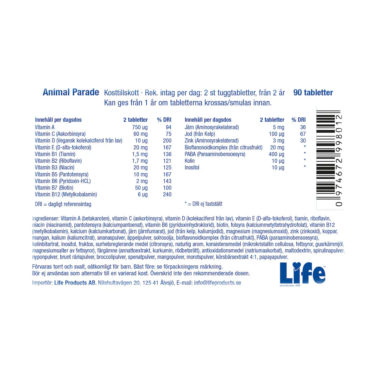 Multivitamin Barn ~ Animal parade