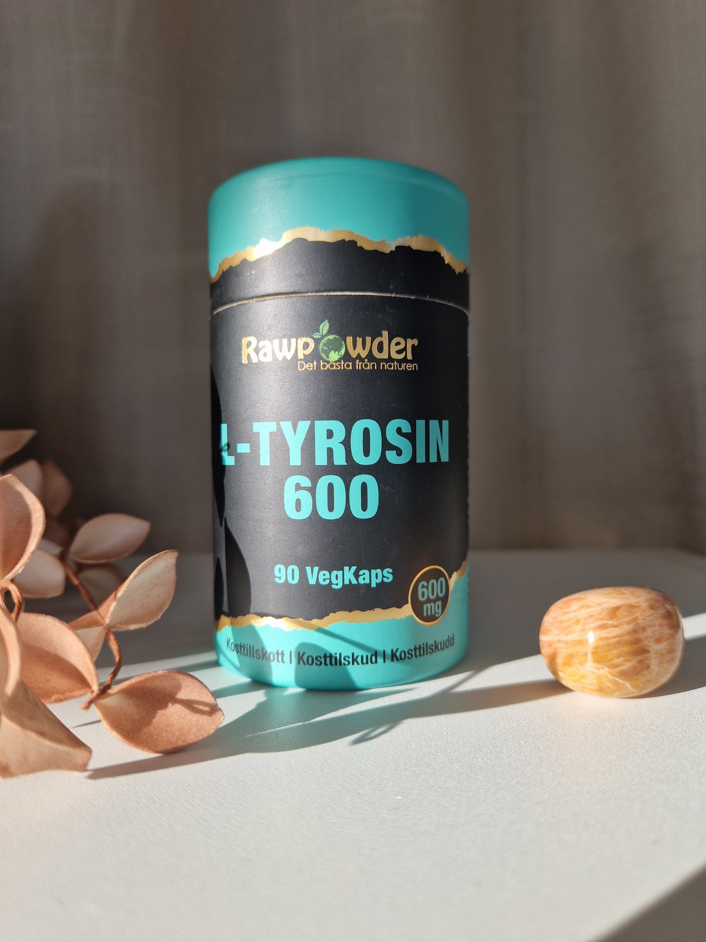 L-tyrosin från rawpowder bra för stress veganer hormoner