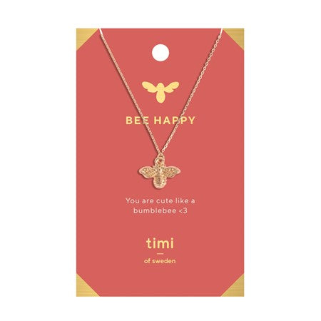 timi of sweden - BEE guldpläterat halsaband