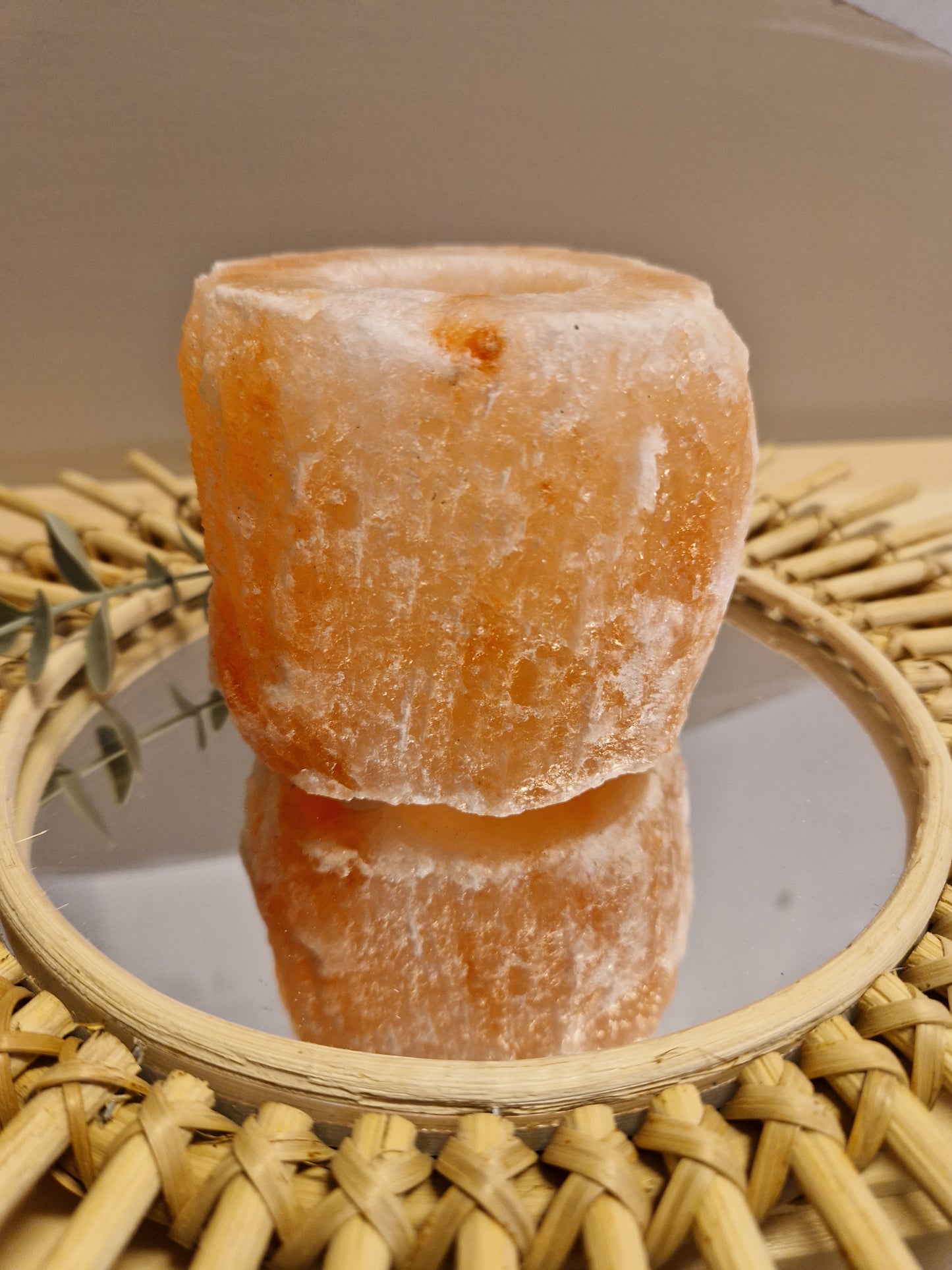 Saltsten ljuslykta
