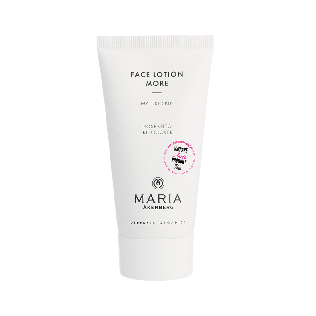 ansiktskräm face lotion more från maria åkerberg, passar torr och mogen hud