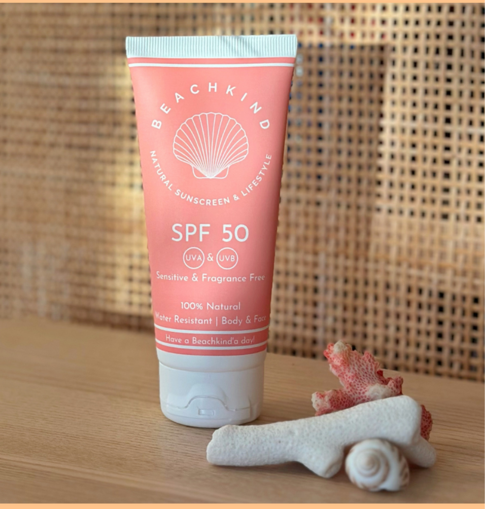 Beachkind Natural Sunscreen SPF50 Sensitive