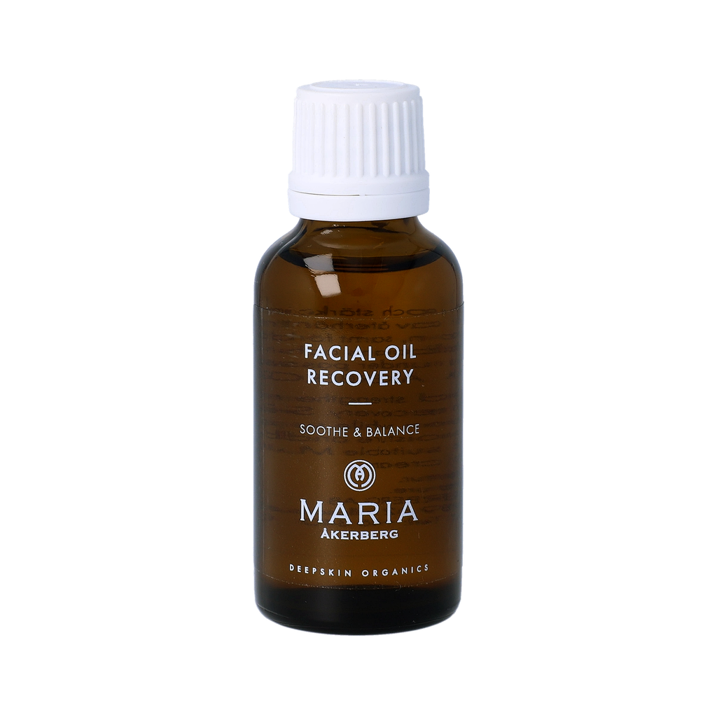 Facial Oil Recovery är en balanserande och stärkande ansiktsolja för alla hudtyper, som även passar en hud med rosacea eller akne.