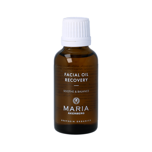 Facial Oil Recovery är en balanserande och stärkande ansiktsolja för alla hudtyper, som även passar en hud med rosacea eller akne.